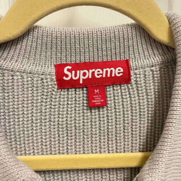 Supreme Small Box Striped Polo Sweater - Picture 5 of 15